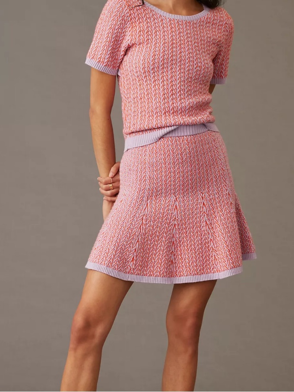 Maeve by Anthropologie Colorblock Knit Skirt